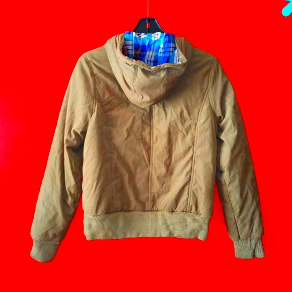 Mossimo Army Green Coat Sz Large - Picture 2 of 5